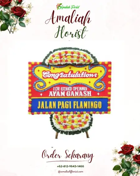 Sewa Papan Bunga Damau