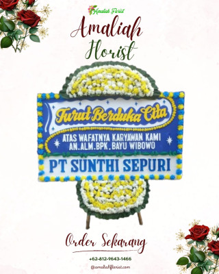 Papan Bunga Duka di Damau