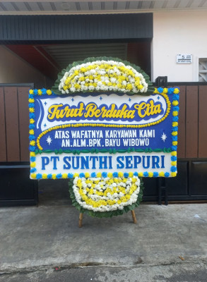 Papan Bunga Duka di Damau